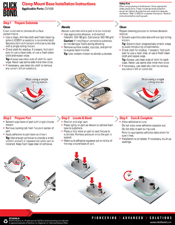 ClampMount Base Installation Instructions Click Bond